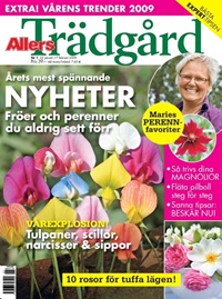 Framsida: tidningen Allers Trädgård