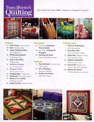 Tidningen Fons And Porter's Love Of Quilting 6 nummer