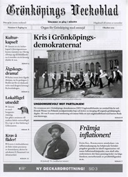 Tidningen Grönköpings Veckoblad 10 nummer
