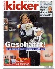 Tidningen Kicker Sportmagazin Montag-ausgabe 52 nummer