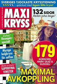 Tidningen Maxikryss 8 nummer