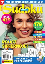 Läs mer om Tidningen Sudoku för alla 6 nummer