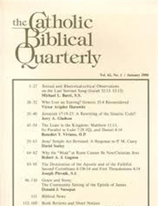 Prenumeration Catholic Biblical Quarterly