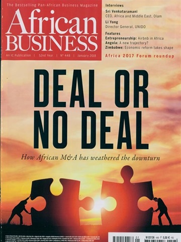 Tidningen African Business framsida