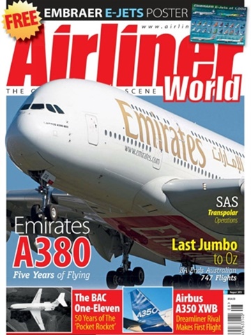 Tidningen Airliner World framsida