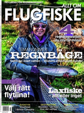 Tidningen  Allt om Flugfiske framsida