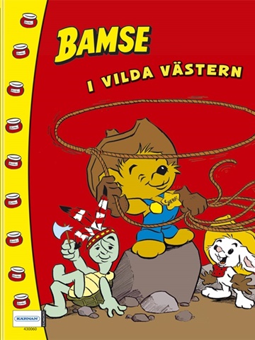 Tidningen  Bamse i Vilda Västern framsida