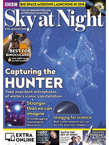 Tidningen BBC Sky at Night framsida