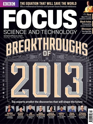 Tidningen  BBC Focus framsida