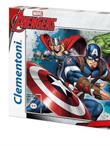 Tidningen  Avengers Pussel Supercolors, 104 bitar framsida