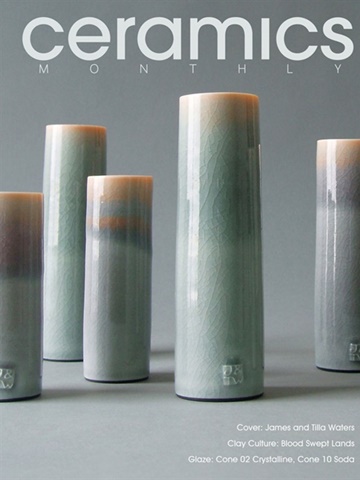 Tidningen Ceramics Monthly framsida