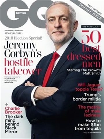 Tidningen  GQ  (UK Edition) framsida