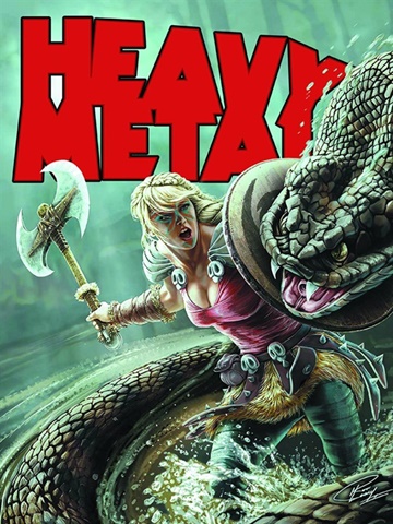 Tidningen Heavy Metal framsida