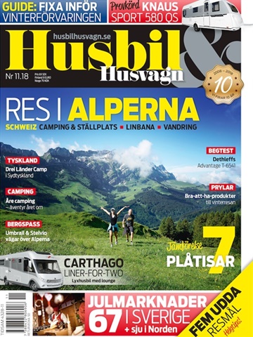Tidningen Husbil & Husvagn framsida