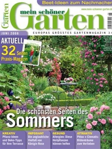 Tidningen  Mein Schöner Garten framsida