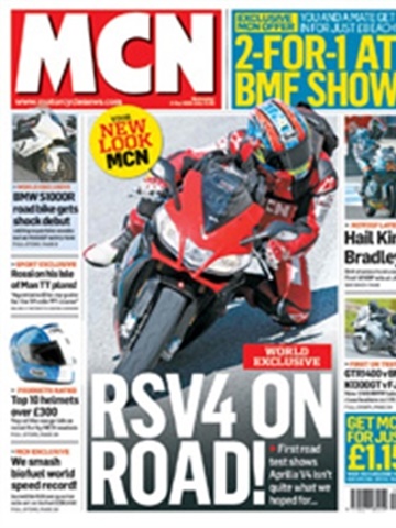 Tidningen Motorcycle News framsida