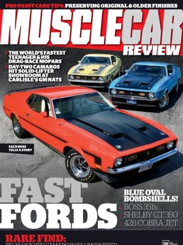 Tidningen  Muscle Car Review framsida