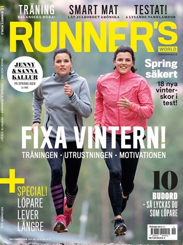 Tidningen  Runners World framsida