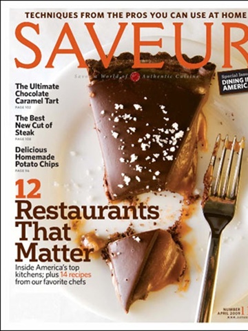 Tidningen  Saveur (US Edition) framsida