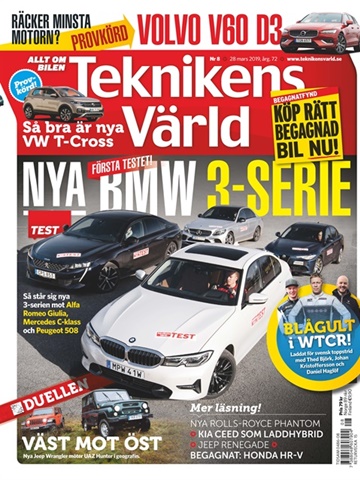 Tidningen Teknikens Värld framsida