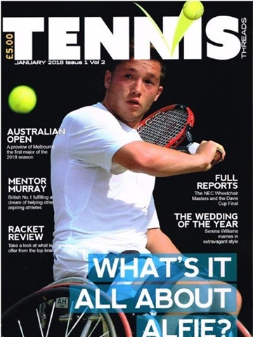 Tidningen  Tennis Magazine framsida