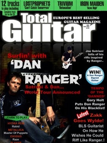 Tidningen  Total Guitar framsida