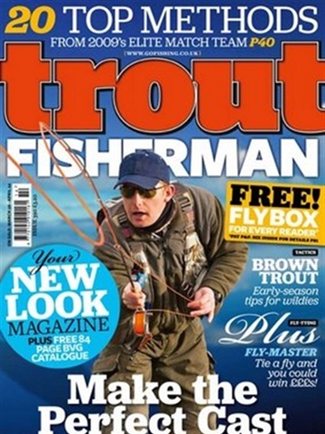 Tidningen  Trout Fisherman framsida