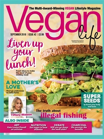 Tidningen  Vegan Life framsida
