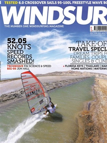 Tidningen  Windsurf framsida