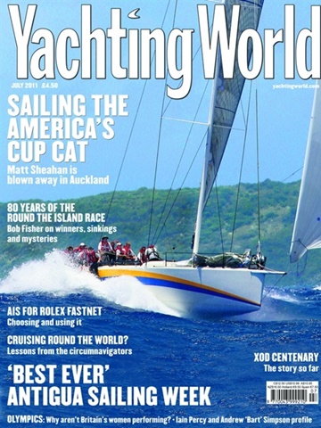 Tidningen  Yachting World framsida