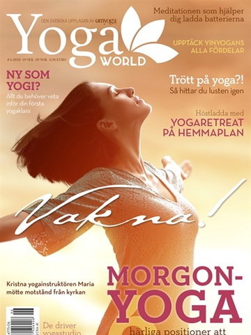 Tidningen  Yoga World  framsida