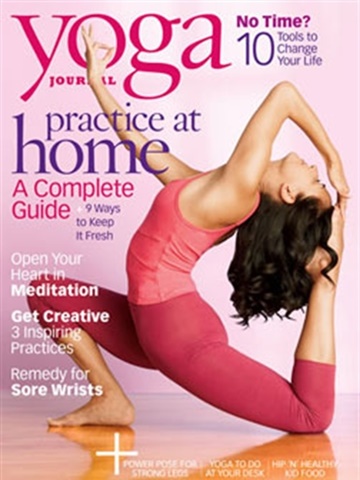Tidningen  Yoga Journal framsida